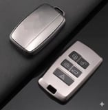 Land Rover Range Rover 2018 Sonrası Uyumlu Smart 3 Buton Silikon Oto Anahtar Kumanda Kabı Kılıf Gri