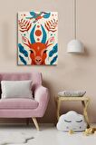 Erkek ve Kız Çocuk Odaları İçin Dekoratif Soyut Desenli Figürlü Kanvas Çerçeve Tablo
