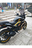 Bajaj Dominar 250 Ön cam 2017 2024 Model Yılı 58cm Açıkfüme Renk 4mm Uzun Geniş Cam