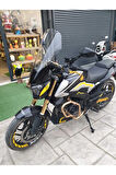 Bajaj Dominar 250 Ön cam 2017 2024 Model Yılı 58cm Şeffaf Renk 4mm Uzun Geniş Cam