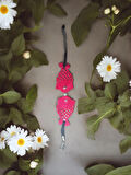 El Yapımı Etnik Otantik Aesthetic Soft Vibes Vintage Doğal İnci Boncuklu Hediyelik Şeker Pembe Renk Balık Bileklik
