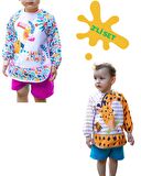 Uzun Kollu Sıvı Geçirmez Mama ve Aktivite Önlüğü 2'li Set (6-24 Ay)