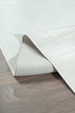 Bambum Soft Düz Desen Modern Bambu Saten Halı Kaymaz Taban Yıkanabilir Salon Mutfak Halısı 1002 BEYAZ