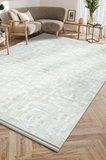 Bambum Vintage Serpme Desenli Saten Kadife Halı Modern Salon ve Koridor Halısı Kaymaz Tabanlı 1003 GRİ
