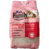 Pets Family 5 Lt Hızlı Topaklanan Doğal Bentonit Parfümsüz Ince Taneli Premium Kedi Kumu