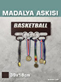 Basketbol Sporcu Madalya Askısı S / Basketball Sporcu Ödül Duvar Askılı Madalyalık / Madalya Tutucu