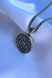 Vegvisir Pusula El İşçiliği Paslanmaz Çelik Zincir Erkek Kolye