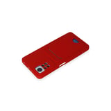 Redmi Note 11 Pro Kılıf Kelvin Kartvizitli Silikon - Kırmızı