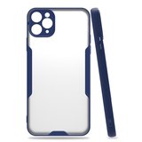iPhone 11 Pro Max Kılıf Platin Silikon - Lacivert