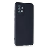 Galaxy A72 Kılıf Nano içi Kadife Silikon - Lacivert
