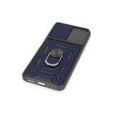 Redmi Note 12 5G Kılıf Pars Lens Yüzüklü Silikon - Lacivert