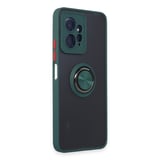 Redmi Note 12 4G Kılıf Montreal Yüzüklü Silikon Kapak - Yeşil
