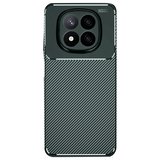 Redmi Note 14 Pro 5G Kılıf Auto Focus Karbon Kapak - Koyu Yeşil