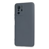 Poco X3 GT Kılıf Nano içi Kadife Silikon - Gri