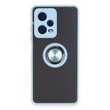 Redmi Note 12 5G Kılıf Montreal Yüzüklü Silikon Kapak - Buz Mavi