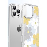 iPhone 15 Pro Floral Magsafe Kapak - Beyaz