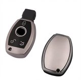 Mercedes E Seri Uyumlu Smart 3 Buton Silikon Oto Anahtar Kumanda Kabı Kılıf Gri
