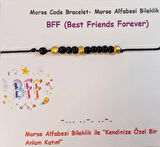 Crystal Atelier Bff Miyuki Mors Bileklik Bff, Çift, Arkadaşlık, Sevgili Bilekliği Dostluk Bilekliği Bff Bileklik