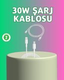 BUĞZ Orijinal Kalite 30W Type-C Lightning Hızlı Şarj Kablosu – 1.2m Dayanıklı