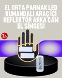 BUĞZ A Kalite Uzaktan Kumandalı LED Park Uyarı Işığı El Figürlü Model