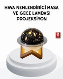 BUĞZ USB Mini Hava Nemlendirici ve Projeksiyon Lamba – Taşınabilir, Sessiz, Dekoratif Aromaterapi Cihazı