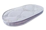 Anne Yanı Oval Beşik Bambu Kumaş 50x90x8 Cm Sünger Yaysız Park Yatak
