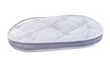 Anne Yanı Oval Beşik Bambu Kumaş 50x90x8 Cm Sünger Yaysız Park Yatak
