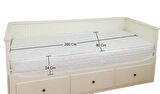 Katlanır İKEA Hemnes Divan Uyumlu 160x200x12 Cm Sünger Yaysız Yatak