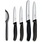 Victorinox Siyah 5 Li Büyük Soyma Seti