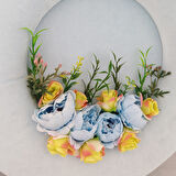 Baby Shower Kapı Süsü ve Çiçekli Taç Seti