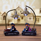 Just For You Sonsuz Aşk Işıklı Çift Biblosu - Romantik ve Dekoratif Hediye