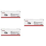 Canon CRG-728 / L410 Orjinal Toner 3'LÜ Avantaj Paket 