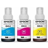 Epson T664 /T6642/T6643/T6644/ L386 Orjinal Mürekkep 3 Renk Avantaj Paket 
