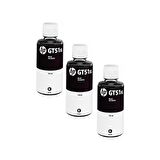 Hp GT51XL / GT-5810 Siyah Orjinal Mürekkep 3'LÜ Avantaj Paket 