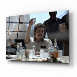 Pablo Escobar Narcos Cam Tablo | Hediyelik, Dekoratif, Ofis, Mutfak 