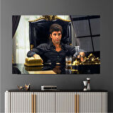 Tony Montana Cam Tablo | Hediyelik, Dekoratif, Ofis, Mutfak 