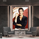 Tony Montana Scarface  Cam Tablo | Hediyelik, Dekoratif, Ofis, Mutfak 