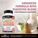 BioSchwartz Daily Multivitamin for Women Vitamin Memory Support Stress Reduction & Healthy Immune Response 60 Caps