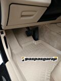 Bmw 5 Serisi F10 Bej 3D Havuzlu Paspas 2009-2012 Arası