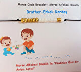 Crystal Atelier Brother Miyuki Mors Bileklik Bff Bileklik Arkadaşlık Bileklik Dostluk Kardeşlik Bilekliği