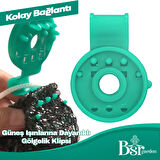Bsr Garden Yeşil Uv Katkılı Gölgelik Klipsi 100 Adet
