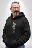 Cep Telefonu No Signal Kadın Erkek  Siyah Kapüşonlu Sweatshirt Hoodie