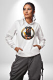 Süper Tasma Rottweiler Eğitim Kadın Erkek  Beyaz Kapüşonlu Sweatshirt Hoodie