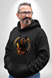 Süper Tasma Rottweiler Eğitim Kadın Erkek  Siyah Kapüşonlu Sweatshirt Hoodie