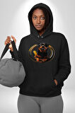 Süper Tasma Rottweiler Eğitim Kadın Erkek  Siyah Kapüşonlu Sweatshirt Hoodie