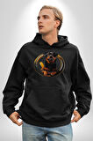Süper Tasma Rottweiler Eğitim Kadın Erkek  Siyah Kapüşonlu Sweatshirt Hoodie