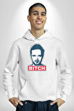 Breaking Bad Kadın Erkek  Beyaz Kapüşonlu Sweatshirt Hoodie