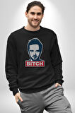 Breaking Bad Kadın Erkek  Siyah Baskılı Sweatshirt 