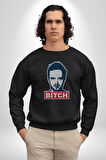 Breaking Bad Kadın Erkek  Siyah Baskılı Sweatshirt 