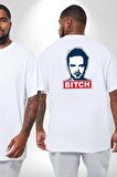 Breaking Bad Büyük Beden Beyaz Tişört Kadın Erkek Ünisex Sırt Baskılı